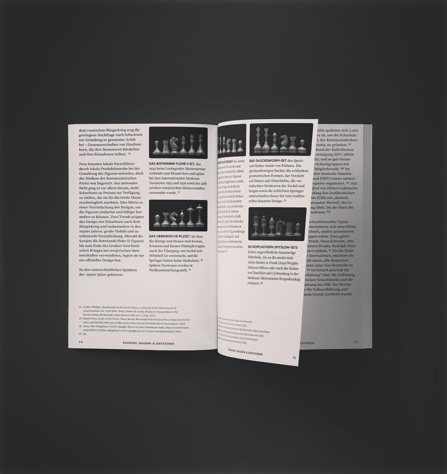 Schachfiguren der Diktatoren